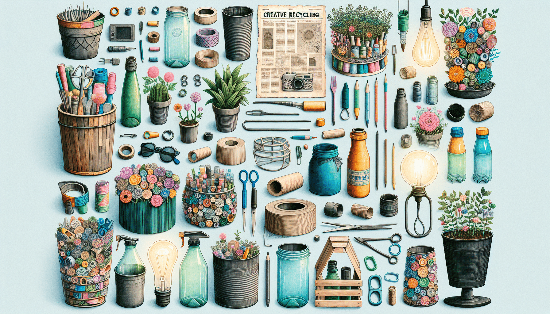 Reciclare Creativă în 2025: Idei Geniale pentru Transformarea Deșeurilor în Opere de Artă