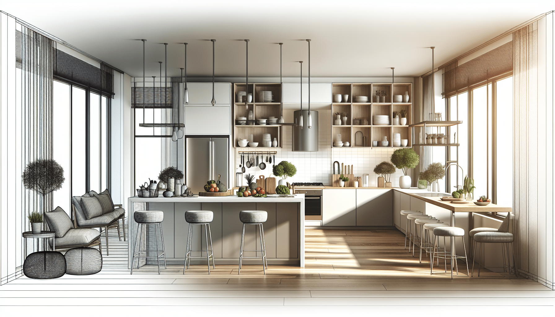 Revoluția Bucătăriilor Open Space: Cum va arăta viitorul în 2025