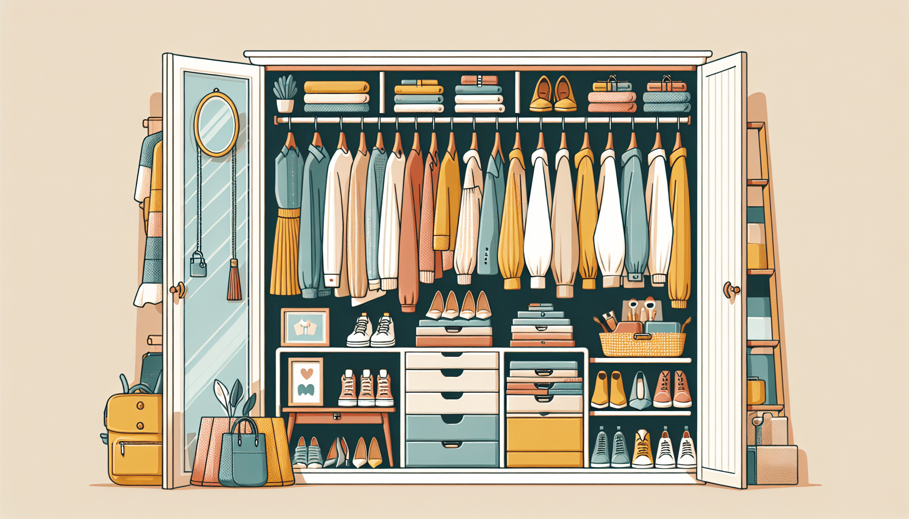 5 Moduri Inovatoare de Organizare a Dressing-ului în 2025: Cum să-ți Transformi Spațiul pentru Haine într-o Oază de Ordine și Eleganță!