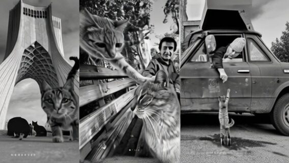 Fotograf iranian surprinde viata pisicilor din Teheran cu un iPhone