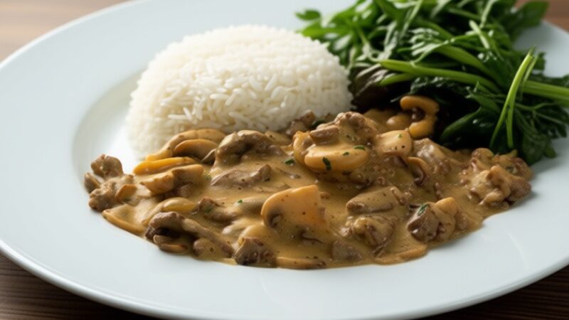 Reteta de post ciuperci cu smantana vegetala sub 15 lei