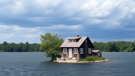 cea mai mica insula locuita din lume Just Room Enough