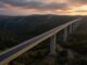 Podul de 1,36 km evidențiază progresul de pe un lot al Autostrăzii Moldovei A7