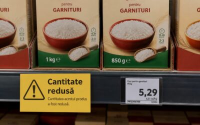Amenzi de până la 10.000 de lei pentru magazinele care nu semnalizează la raft produsele cu gramaj redus