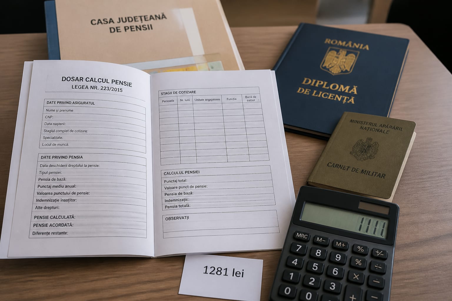 Calculul pensiei include anii de facultate și stagiul militar