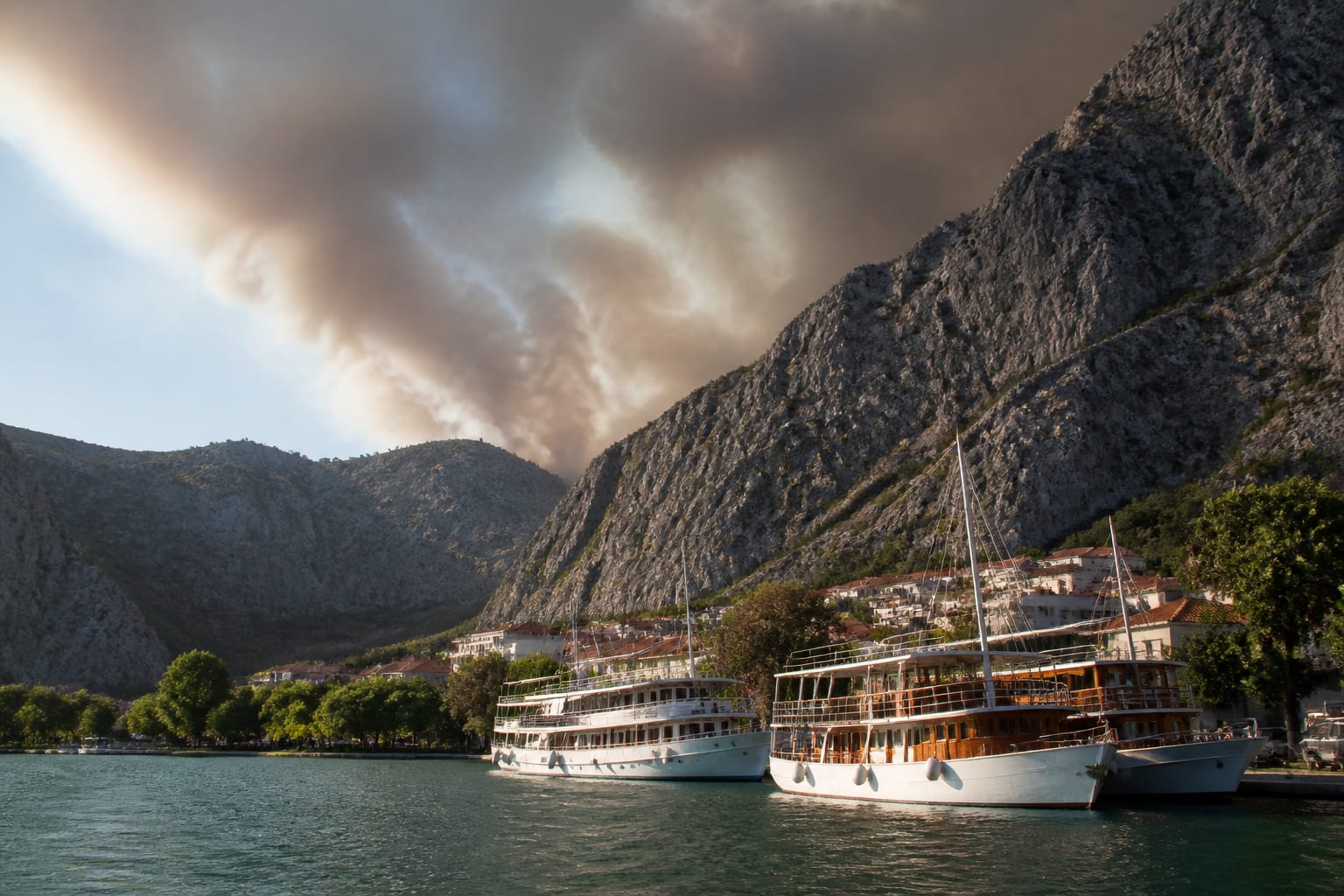 Incendiu într-o stațiune din Croația. 1.000 de persoane evacuate și 36 de răniți în Omiš