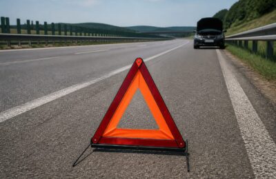 O defecțiune pe autostradă poate duce la o notă de plată de până la 1.500 de lei pentru tractare