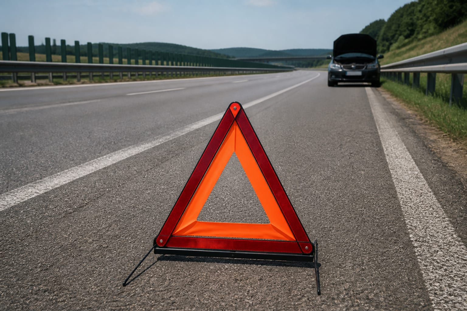 O defecțiune pe autostradă poate duce la o notă de plată de până la 1.500 de lei pentru tractare