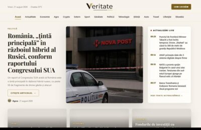 Veritate.ro propune cititorilor din România știri scrise de AI, cu reguli stricte de separare a faptelor